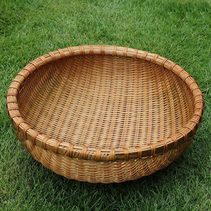 箩筐大箕迷你小竹编篮子厨房田园复古制品竹筲箕特色馒头筐筛子