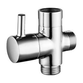 全铜快开三通分水器4分淋浴花洒一进二出分水阀转换器切换阀