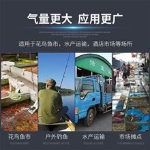 直流氧气泵伏增氧泵车用卖鱼小型接电瓶增养机车载氧气机