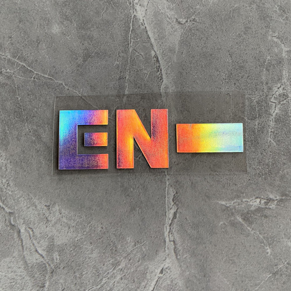 enhypen组合镭射贴纸 全息反光手机贴应援灯贴纸反光贴 engene