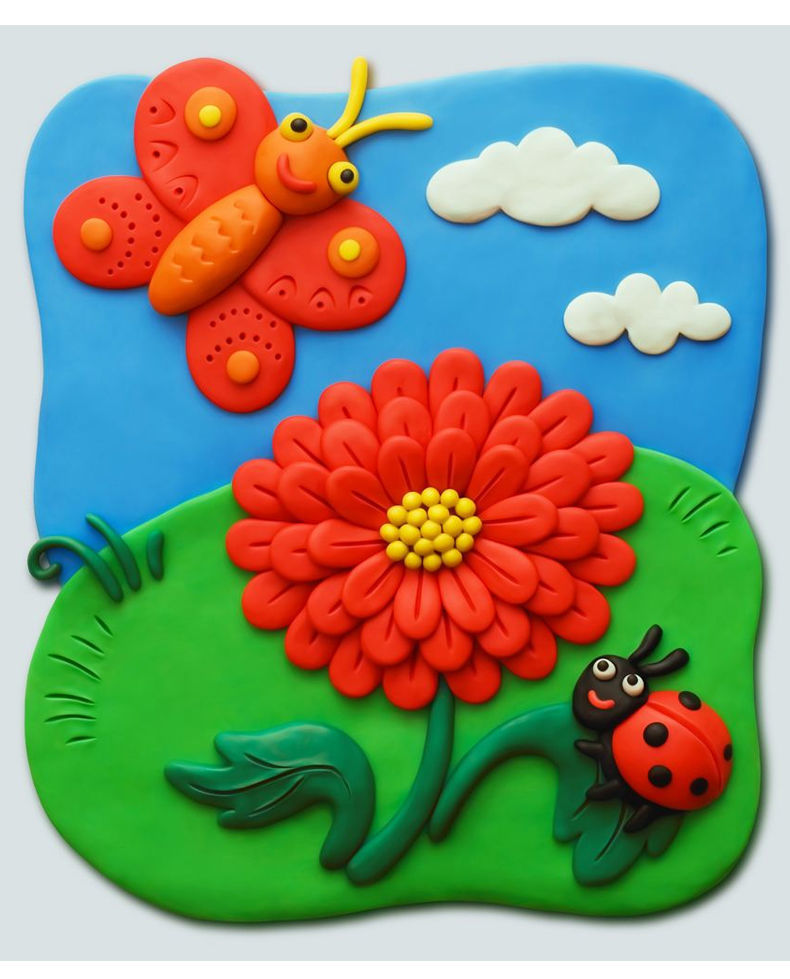 彩泥橡皮泥模具幼儿园不干超轻粘土玩具男孩女孩36岁儿童益智套装