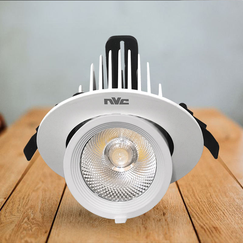 雷士象鼻灯led射灯嵌入式cob天花灯服装店铺超亮商用防眩暖光筒灯