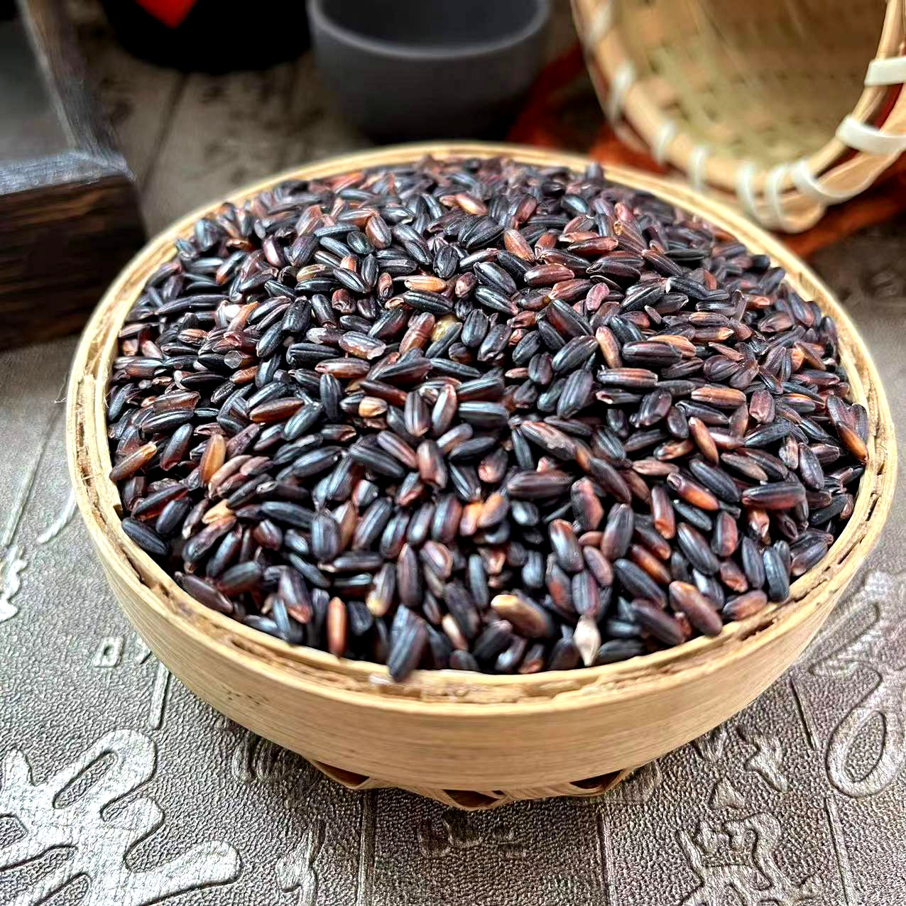 东北血糯米2500g五斤五谷杂粮黑米粗粮饭紫黑紫糯米食用膳食-阿里巴巴