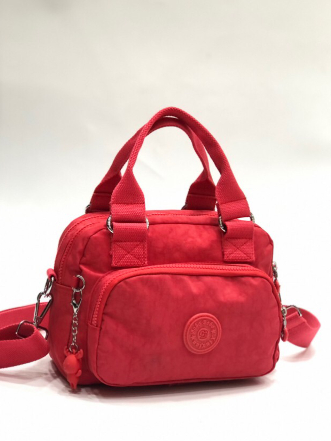 博卜厂家销售时尚简约斜挎包女双层大容量单肩包轻便防水尼龙手提