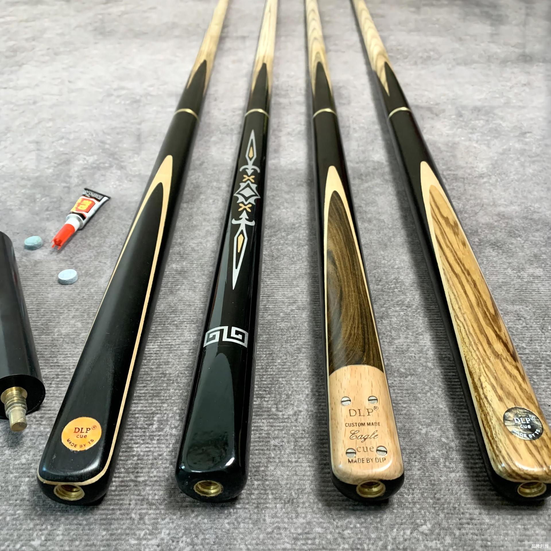 台球杆小头杆dlp波茨球杆中式黑八8加重桌球套装中头手工斯诺克杆