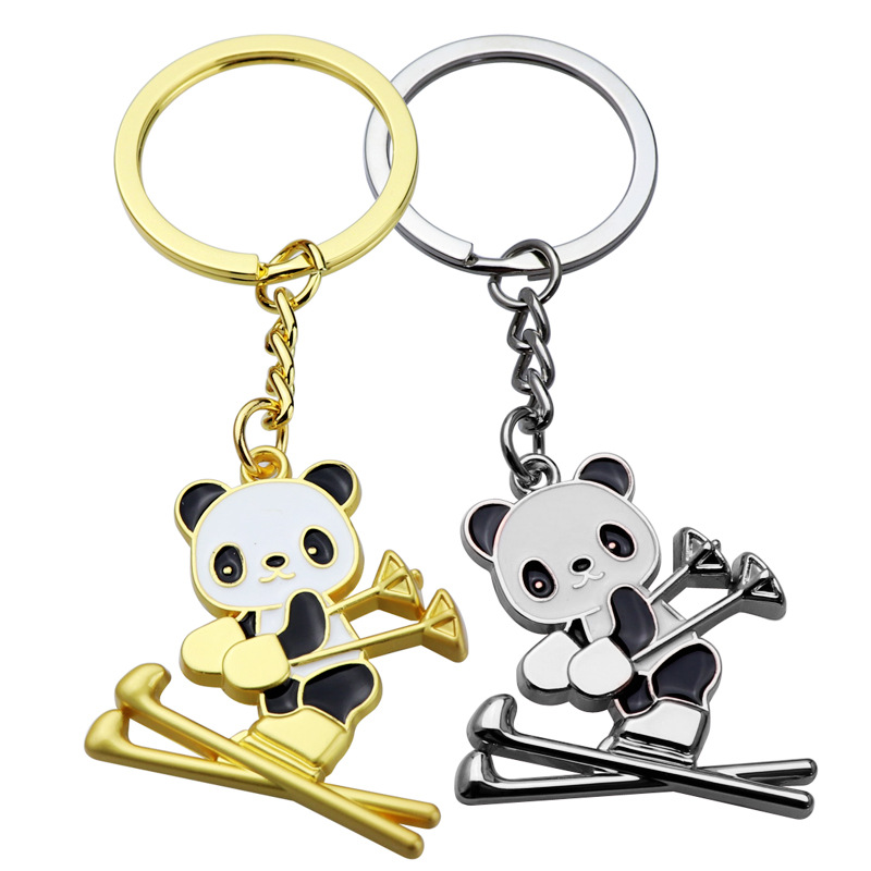 Factory Keychain Pendant Customized Panda Keychain Gift Creative National Treasure Panda Pendant Key Chain