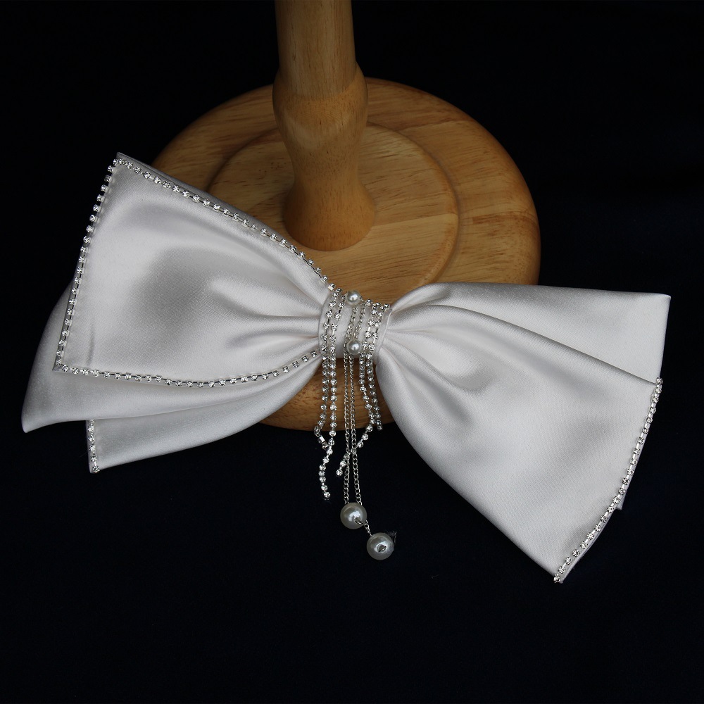 日韩优雅气质礼服裙发饰发夹水钻流苏蝴蝶结头发夹子新娘婚庆头饰