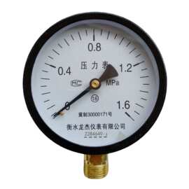 铁头压力表水压表油压表气压表管道压力表打压表y100工地打压测试