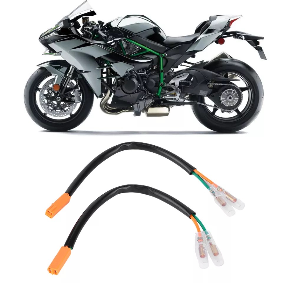 摩托车转向灯接线插头适配器 适用于川崎z125 z250 z300 z650 z90