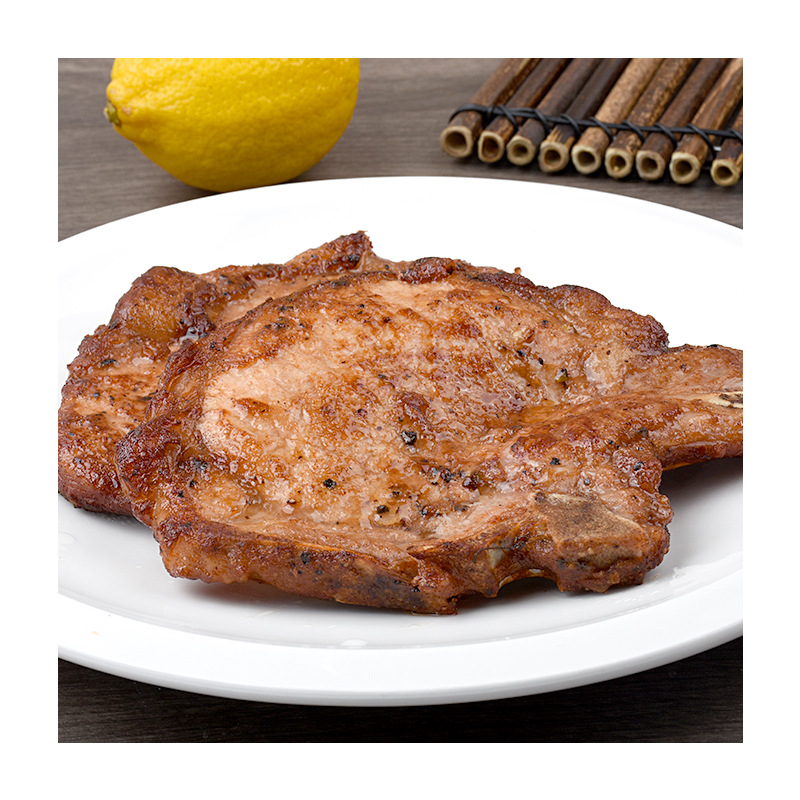广东堂记批发t骨黑椒猪扒400g 冷冻猪肉调理腌制食品餐饮
