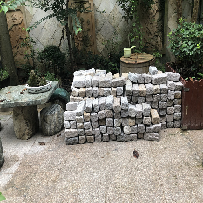 花坛围石庭院花园地砖石马蹄石园林踏步走边坛石墓地坟长方形