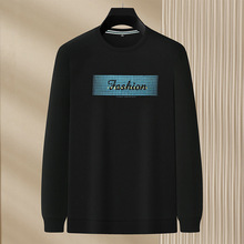 官方旗舰店暇步士2022冬季新款100%羊毛衫男圆领套头宽松纯色中青_阿