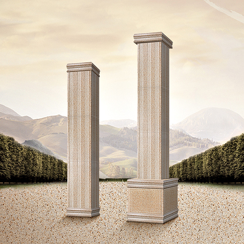 300x600罗马柱瓷砖乡村家用大门柱子农村别墅外墙砖仿大理石墙砖