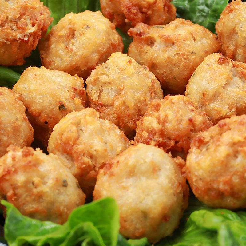 湖北藕丸子圆子莲藕素元子圆子火锅食材特产自制炸莲藕速卖通跨境