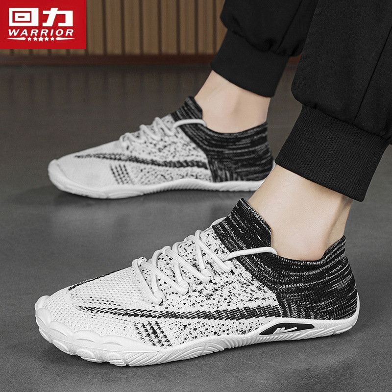 回力男鞋夏季透气网面男士休闲运动小白网鞋一脚蹬懒