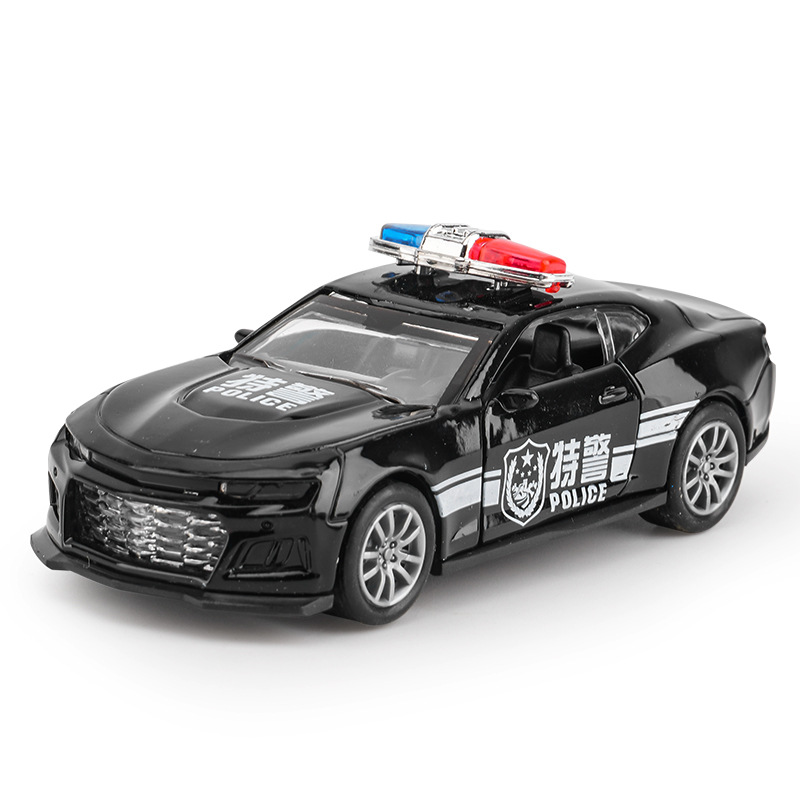 Children's Toy Boys' Educational Simulation Police Car Model Alloy Car Model Ambulance Baby 3-6 Years Old 1 Electric Toy Car