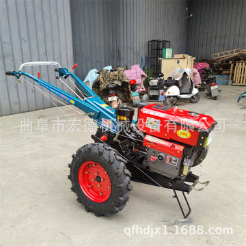 12马力耕地机性能参数 电启动手扶拖拉机 农用柴油旋耕机-阿里巴巴
