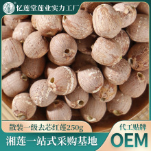 红莲子一级去芯250g莲子批发新鲜莲子熬粥煲汤农产品干货批发