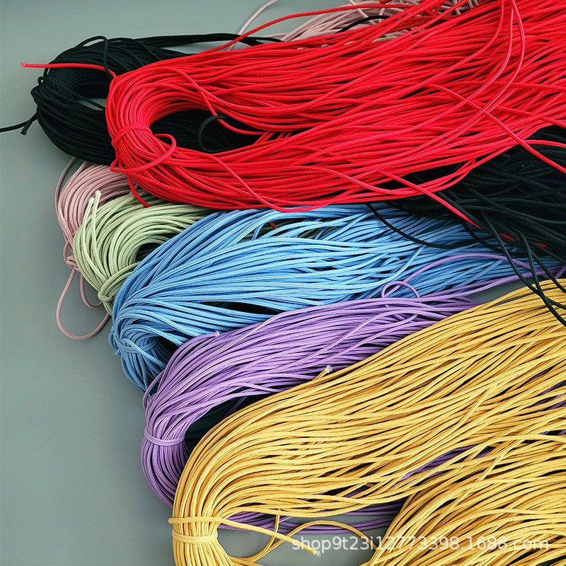 头绳弹力线6角线饰品配件绳高弹力橡皮筋做发绳用整捆批发发饰绳