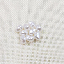 饰品配件 饰品串珠材料 高亮元宝仿珍珠直孔马蹄形珍珠