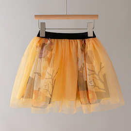 纱裙女童半身裙洋气裙子春夏新款中小童宝宝蓬蓬裙短裙儿童裙厂家