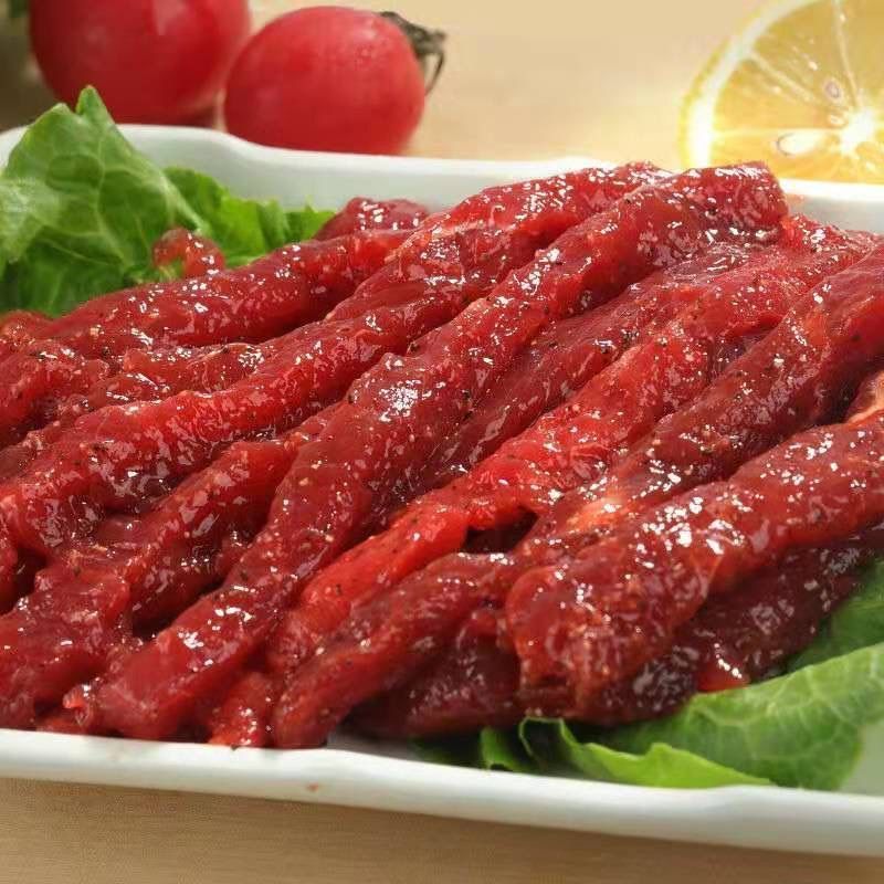 黑椒牛柳4斤生鲜原切牛肉条半成品腌制牛里脊2斤烤肉火锅食材批发