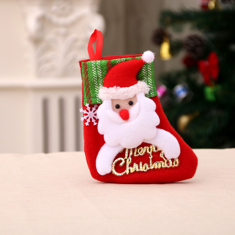 Christmas Decoration Supplies Santa Claus Little Socks Christmas Tree Pendant Christmas Stockings Gift Bag Christmas Bag