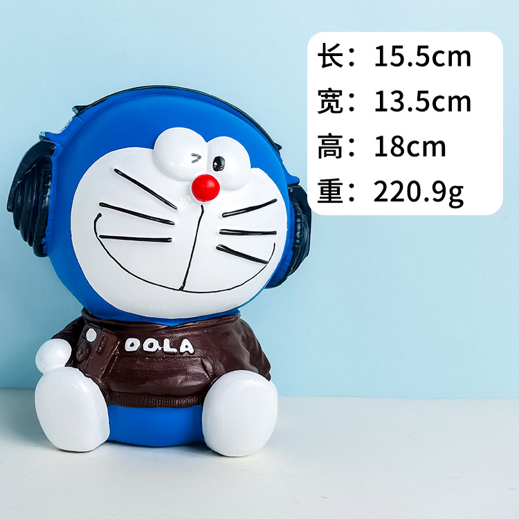 Cartoon Doraemon Psyduck Drop-Resistant Coin Bank Pikachu Savings Bank Men and Women Children's Birthday Gifts Wholesale