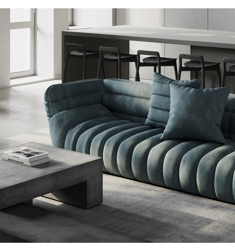 意大利baxter头层真皮沙发客厅大小户型轻奢三四人位创意香蕉沙发