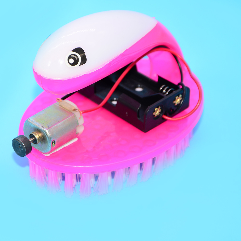 科技小制作自制环卫精灵刷刷车 diy扫地车儿童科学实验手工小发明