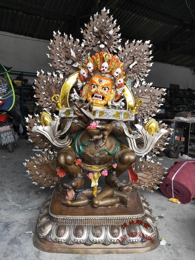 红棒玛哈嘎拉护法  二臂大黑天护法 h135b170j210