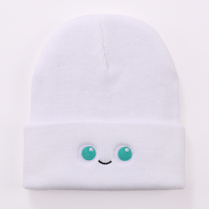 Anime, Cartoon, Cute Eyes Warm Wool Hat Male and Female Students Autumn and Winter Hat