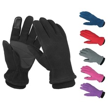 西埃图摇粒绒保暖手套防风户外冬季手套触屏滑雪运动骑行防寒手套