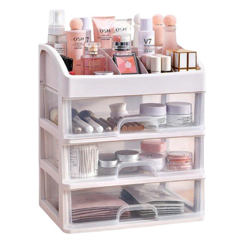 Transparent Cosmetics Storage Box Table Multi-Functional Surface Storage Rack Household Skin Care Products Drawer Storage Box Wholesale