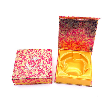 金花纹手镯盒珠宝首饰花色手链盒黄金玉器徽章盒手串包装首饰礼盒