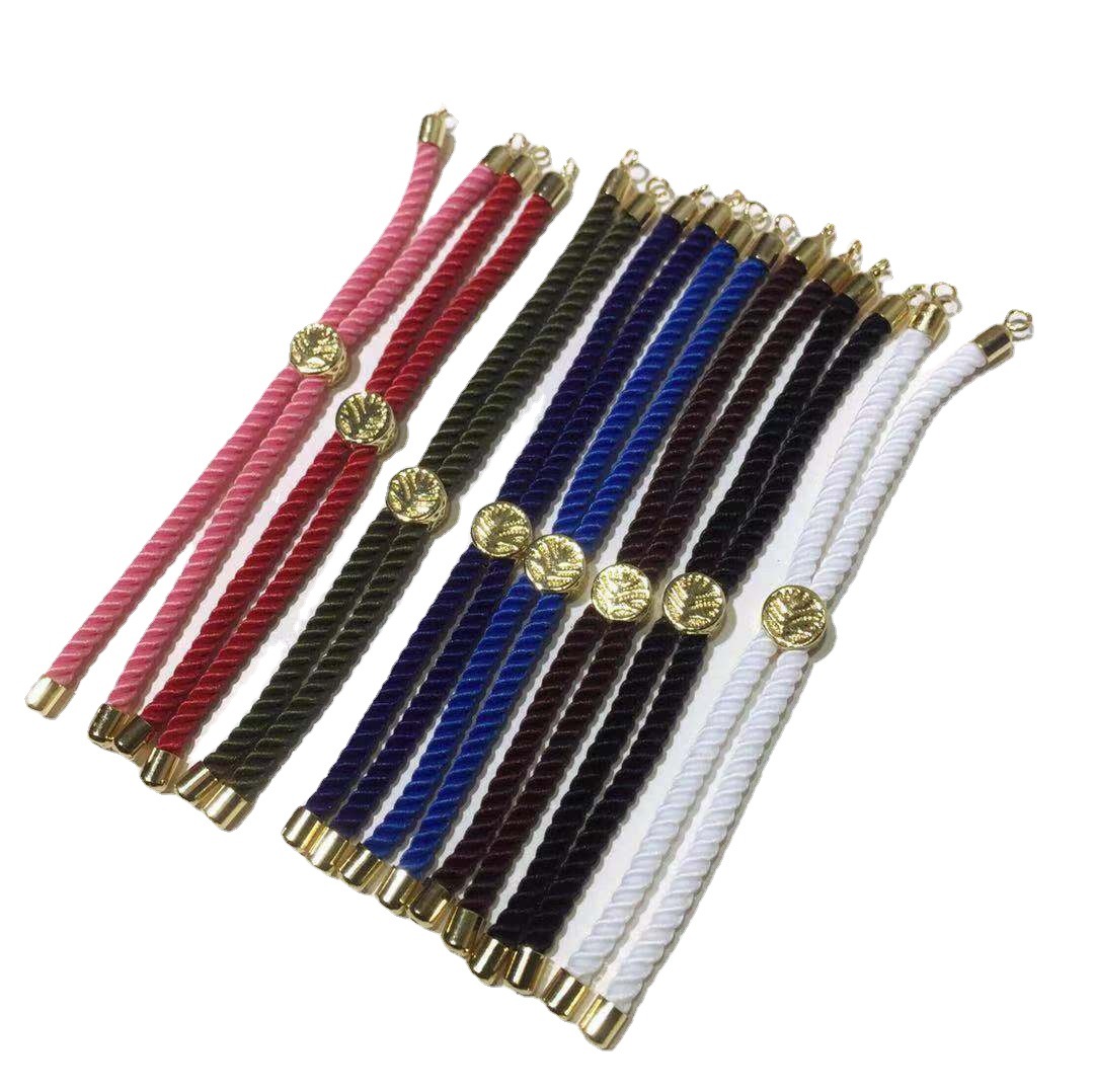 Color Retention Copper-Plated Gold Milan Bracelet Lucky Tree Red Base Rope Clip Beads DIY Accessories Bracelet Hand Strap Accessories