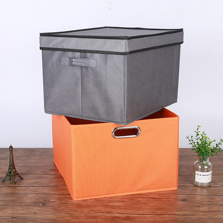 无纺布收纳盒服饰衣服内衣整理箱可折叠储物箱可印logo批发现货