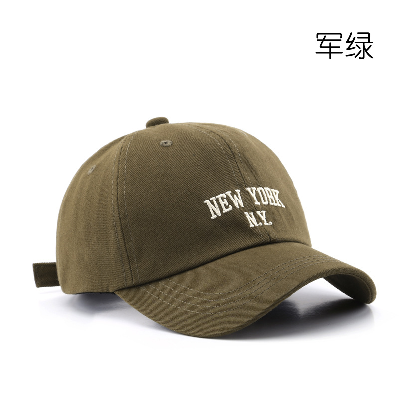 Japanese Style Women's Spring and Summer New Letters Embroidered Peaked Cap Outdoor Men's Sports Fashion Student Couple Anti-Yang Baseball Cap