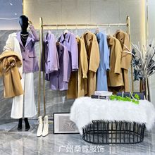 喜雅羊绒大衣品牌专柜撤柜折扣女装清仓实体直播档口一手货源尾货