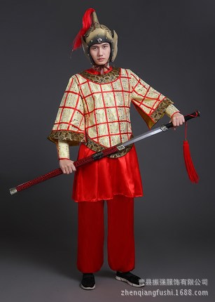 古代武士将军将领军官战争盔甲岳飞元帅战袍影视道具男演出服古装