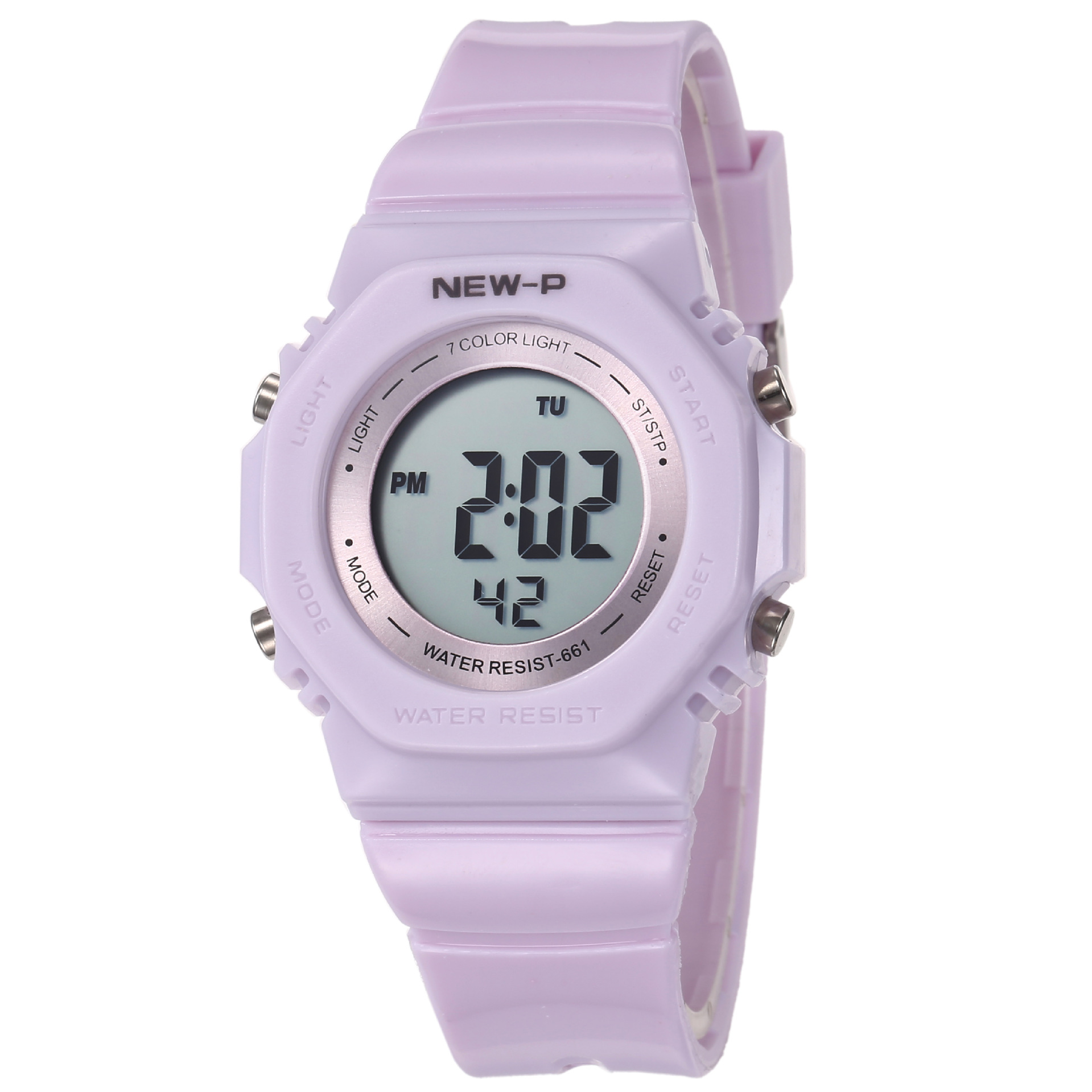 新款现货夜光儿童防水卡通数字多功能电子表学生电子表运动可代发