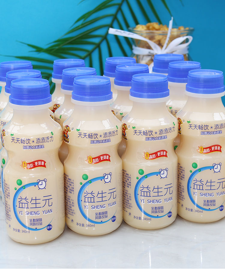 胃动力乳酸菌饮品340ml*12瓶益生元牛奶饮料整箱批发