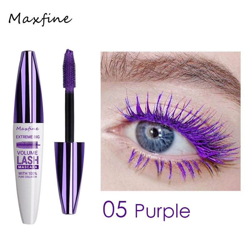 Maxfine 5d Three-Dimensional Mascara Set Wholesale Base Long Lasting Non Smudge Long Lasting Curling Shaping New