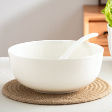 镇纯白色骨瓷大号面碗家用汤碗陶瓷大碗螺蛳粉碗泡面碗拉面碗