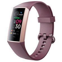 新款C80智能手心率血氧血压体温1.1英寸AMOLED高清男士拍照手表