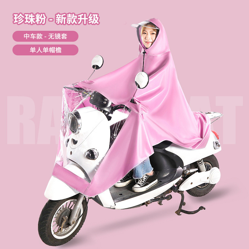 Electric Battery Motorcycle Special Raincoat Double Men and Women Adult Full Body Rainproof Riding Poncho Wholesale