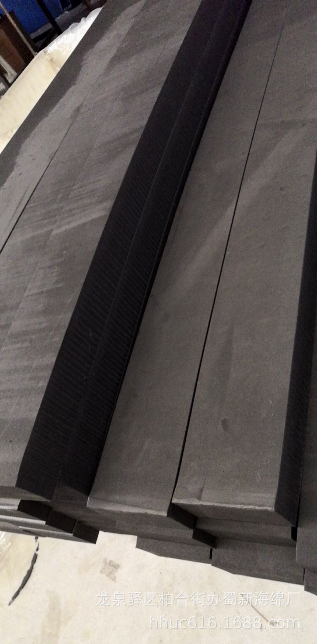 厂家供应黑色硬质玻璃垫条泡沫 抗压防震泡沫条