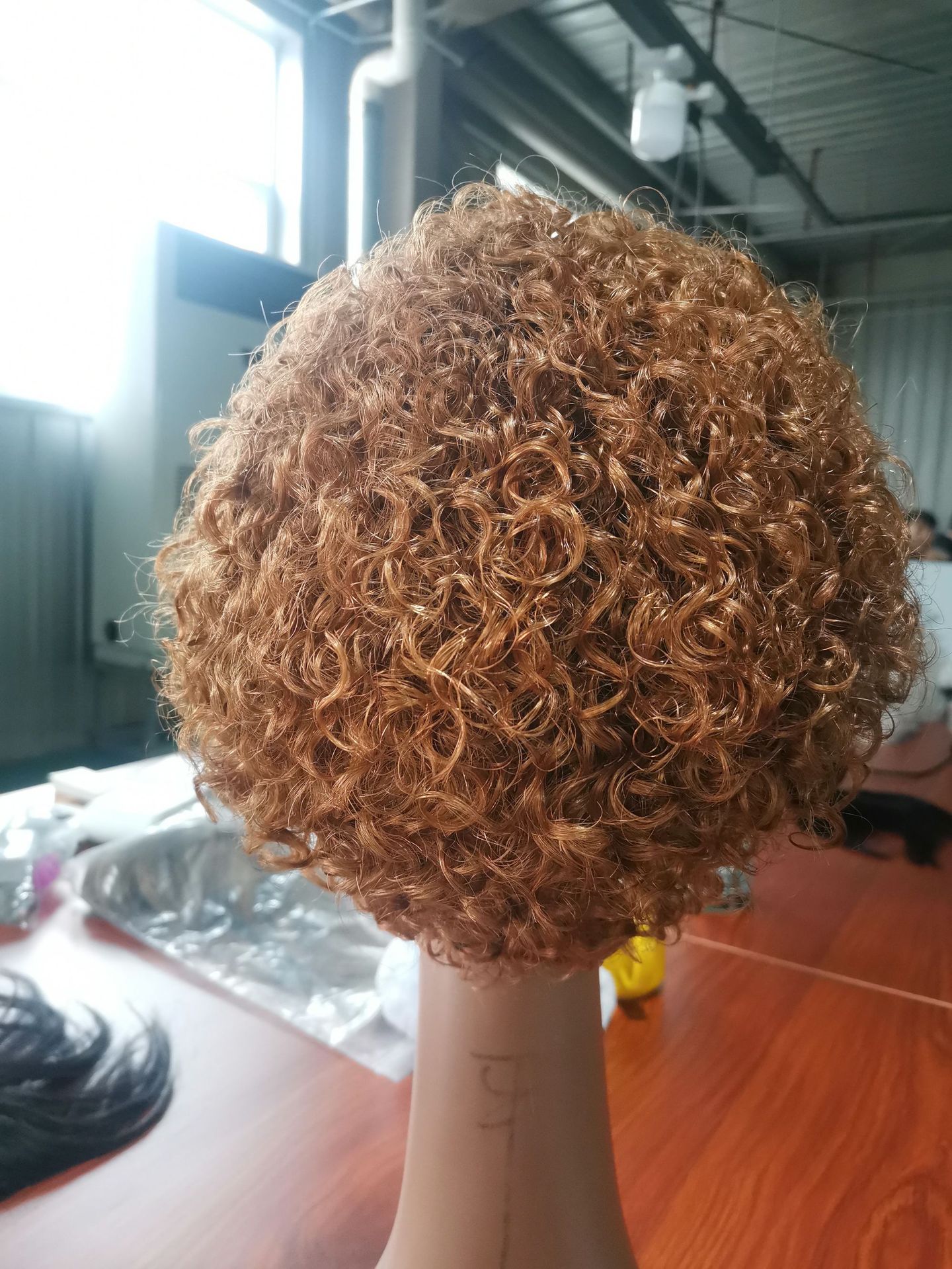 外贸欧美假发前蕾丝非洲小卷全真发前额卷发外贸款 一件代发厂家