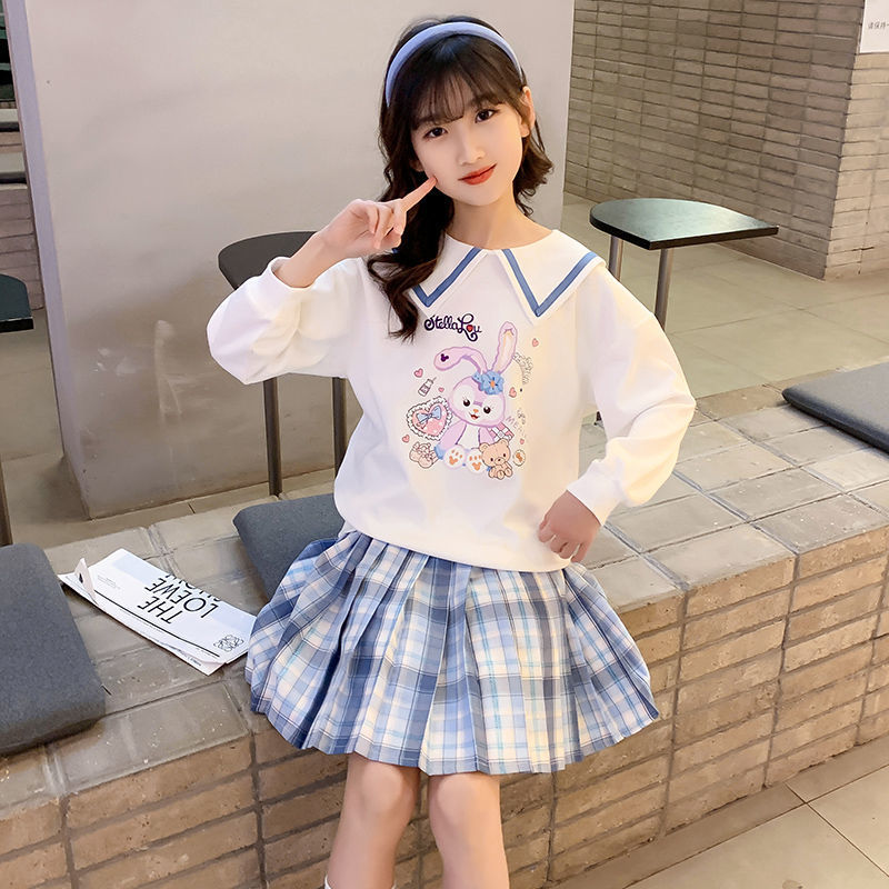 女童套装裙春装儿童新款小学生洋气网红百搭童装女孩