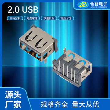 0前两脚插 5pin带开关检测 usb连接器